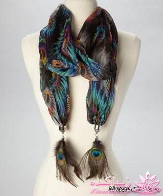 انواع مدل های شال و روسری 93